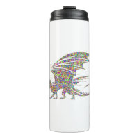 Rainbow Dragon Tribal Tattoo Gift Idea