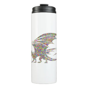 Rainbow Dragon Tribal Tattoo Gift Idea Thermal Tumbler