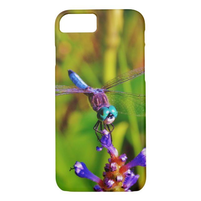 Rainbow Dragonfly and flower Case-Mate iPhone Case (Back)