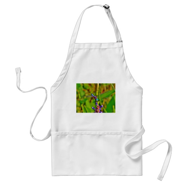 Rainbow Dragonfly and flower Standard Apron (Front)