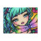 Rainbow Dragonfly Flower Fairy Fantasy Postcard