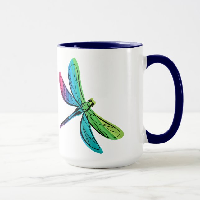 Rainbow Dragonfly Mug (Right)