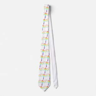 Rainbow Dragonfly Tie