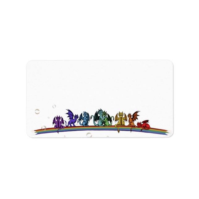 Rainbow Dragons Label (Front)