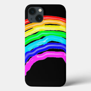 Rainbow drawn iPhone 13 case