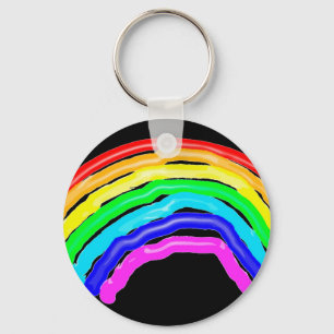 Rainbow drawn key ring
