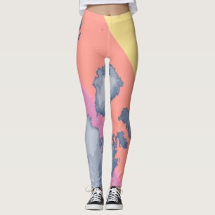 Rainbow drawn leggings