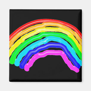 Rainbow drawn magnet