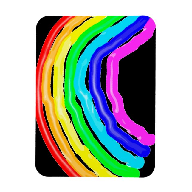 Rainbow drawn magnet (Vertical)