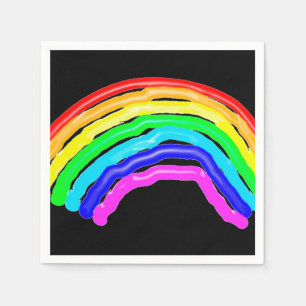 Rainbow drawn napkin