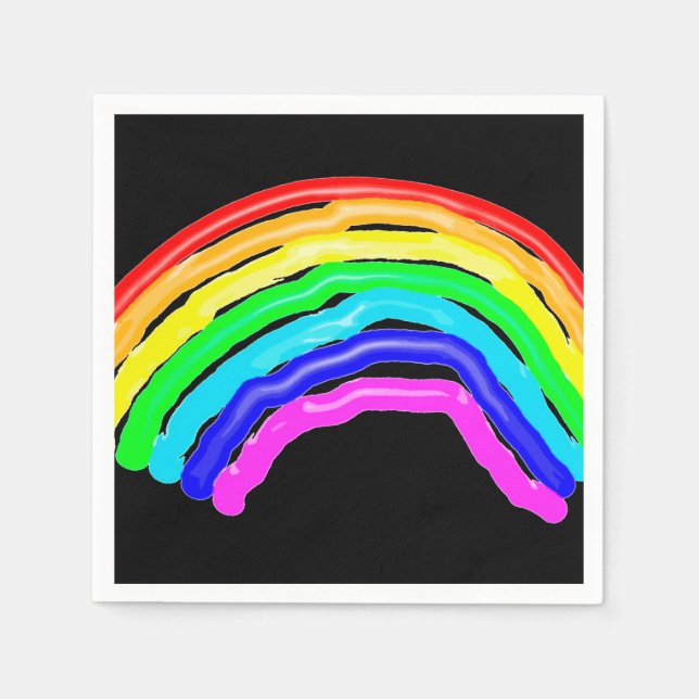 Rainbow drawn napkin (Front)