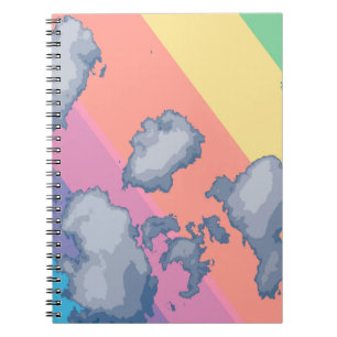 Rainbow drawn notebook