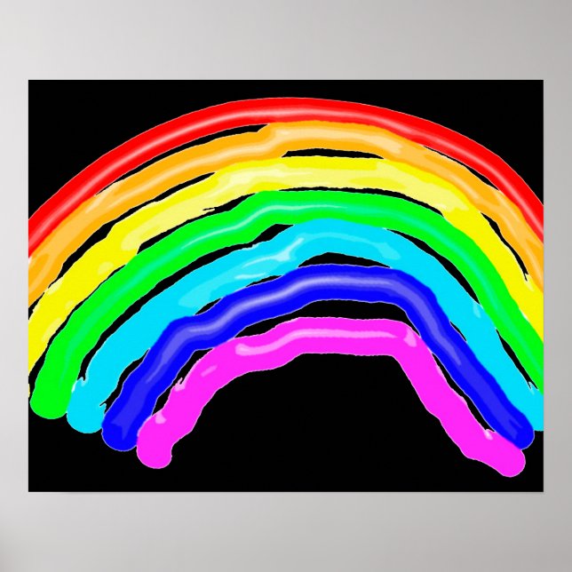 Rainbow drawn poster (Front)