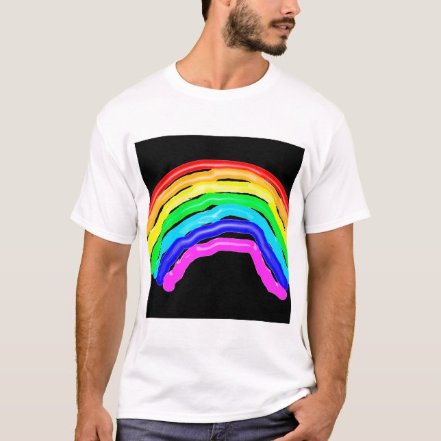Rainbow drawn T-Shirt (Front)