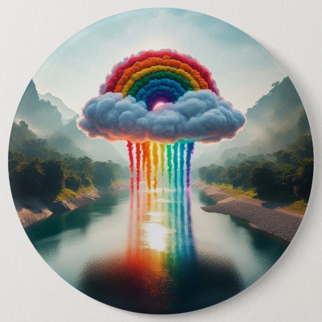 "Rainbow Dream: Cloud Over River Button Collection (Front)