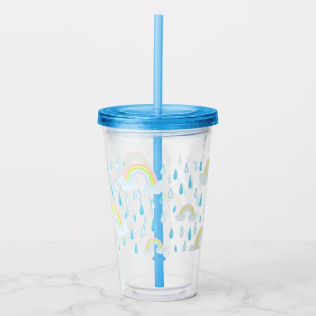 Rainbow Dreams Acrylic Tumbler (Front)