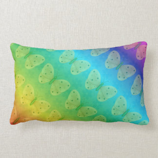 Rainbow Dreams Butterfly Daisy Lumbar Cushion