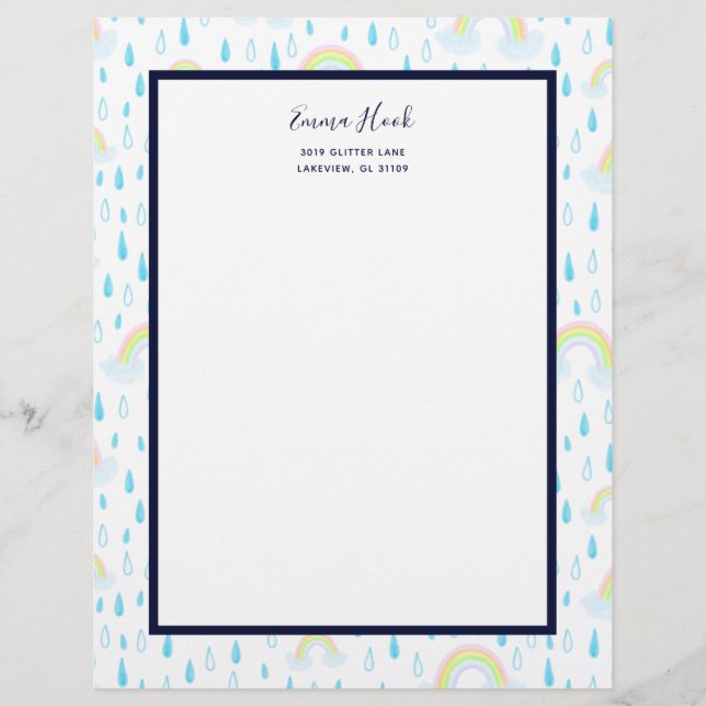 Rainbow Dreams Custom Letterhead (Front)