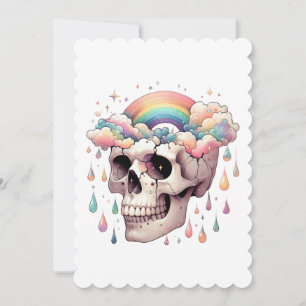 Rainbow Dreams Flat Greeting Card