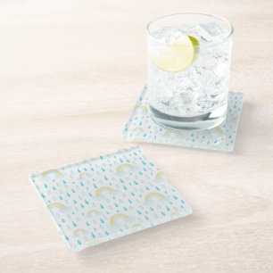 Rainbow Dreams Glass Coaster