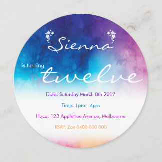 Rainbow Dreams Invitation