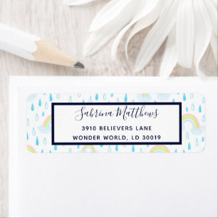 Rainbow Dreams Return Address Label