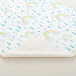 Rainbow Dreams Sherpa Blanket