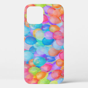 Rainbow Dreams: Watercolor Balloon Art iPhone 12 Case