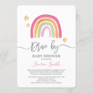 Rainbow Drive by Baby Shower Invitation
