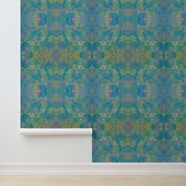 Rainbow Drizzle Peel & Stick  Wallpaper (Application)