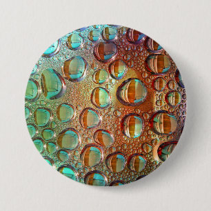 Rainbow Drops 7.5 Cm Round Badge