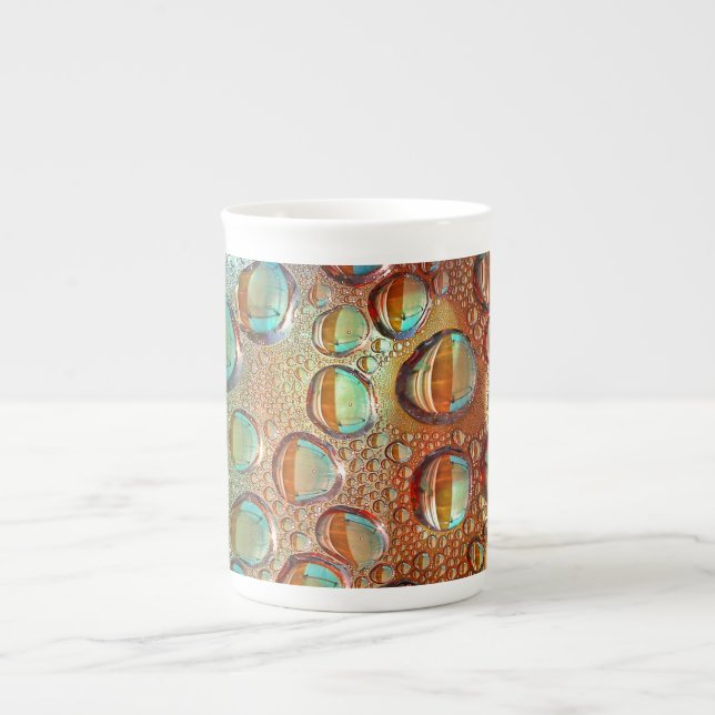 Rainbow Drops Bone China Mug (Front)