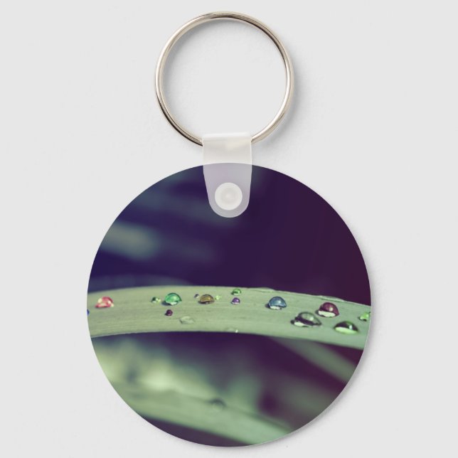 Rainbow Drops Keychain (Front)