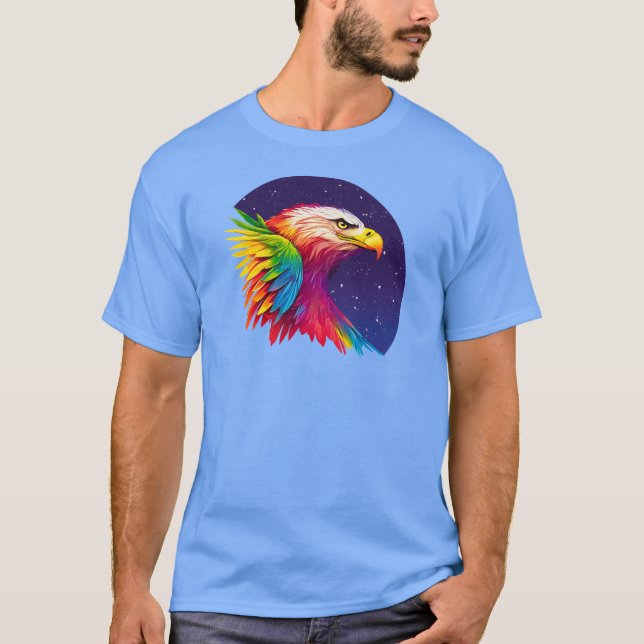 Rainbow Eagle In Twilight T-Shirt (Front)