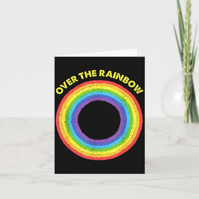 Rainbow earth day aprill 22 save the planet card (Front)