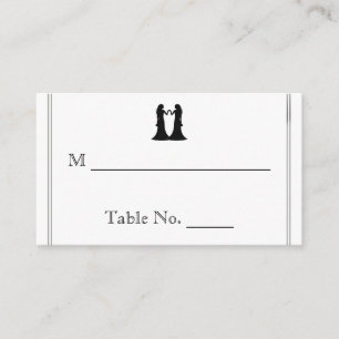Rainbow Elegance Brides Wedding Place Cards