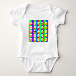 rainbow emoji baby bodysuit