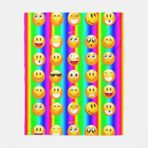 rainbow emoji blanket