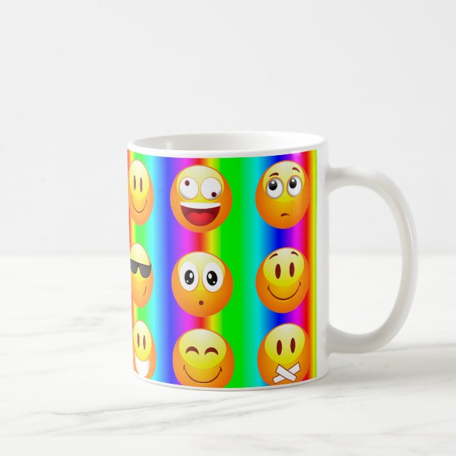 rainbow emoji coffee mug (Right)