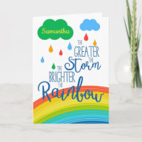 Rainbow Encouragement Support Quote