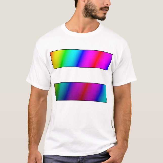 Rainbow equal marriage - equal period T-Shirt (Front)
