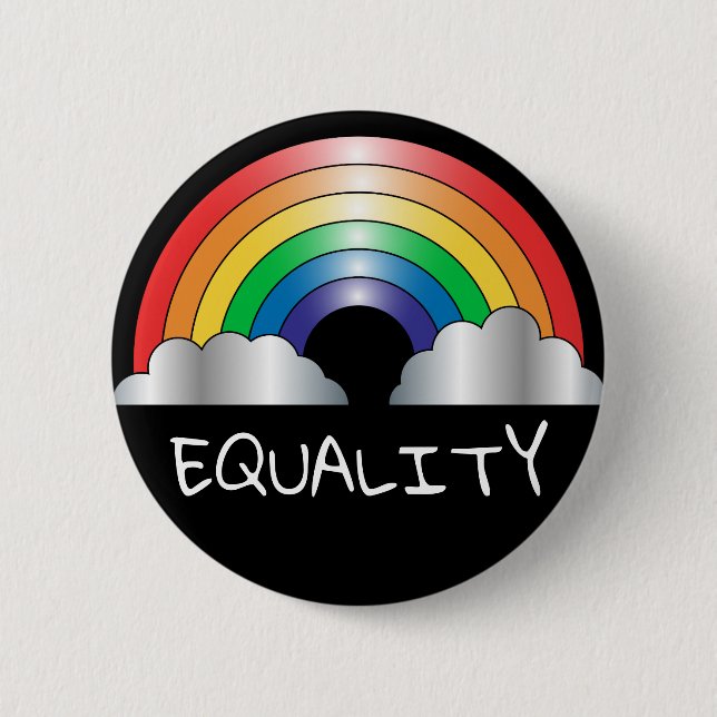 Rainbow EQUALITY button pin (Front)