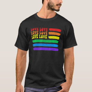 Rainbow Equality Lgbt Flag Love Win Gay Pride Mont T-Shirt