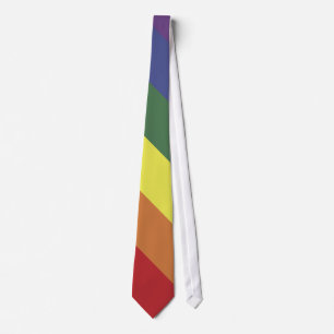 Rainbow Equality Pride Colour Stripes Tie