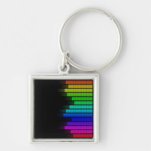 rainbow equalizer key ring