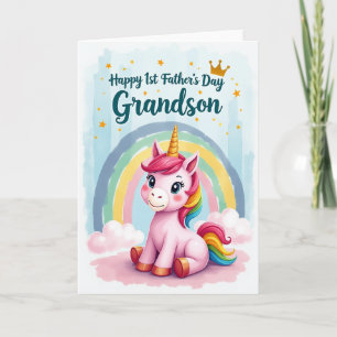 Rainbow Equine Fathers Day Card