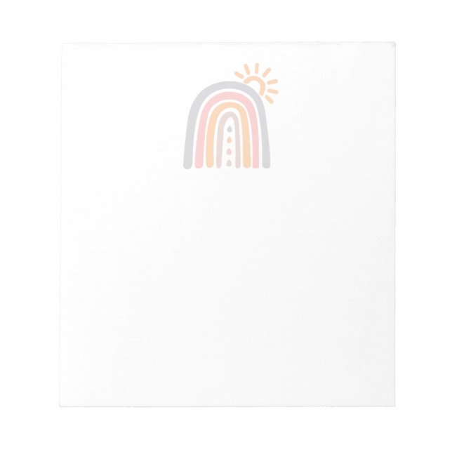 Rainbow Essential Oil Drop Notepad (Front)