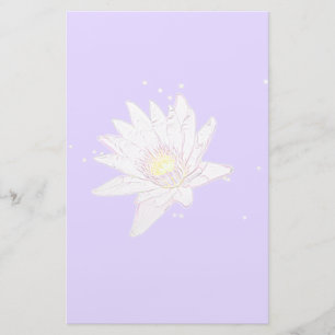 Rainbow Etching Lotus stationary Stationery