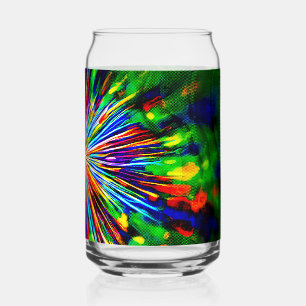 Rainbow Explosion Can Glass