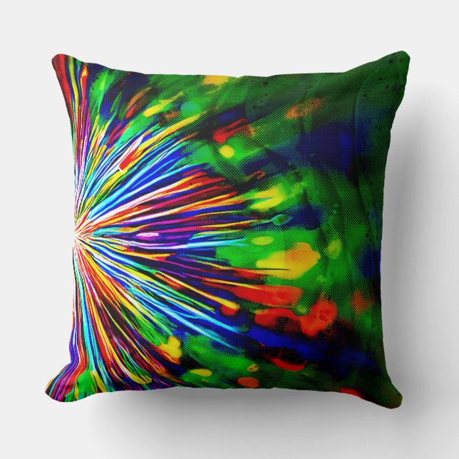 Rainbow Explosion  Cushion (Front)
